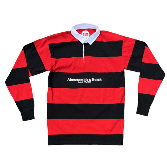 A&B RUGBY RED / NAVY STRIPE JERSEY