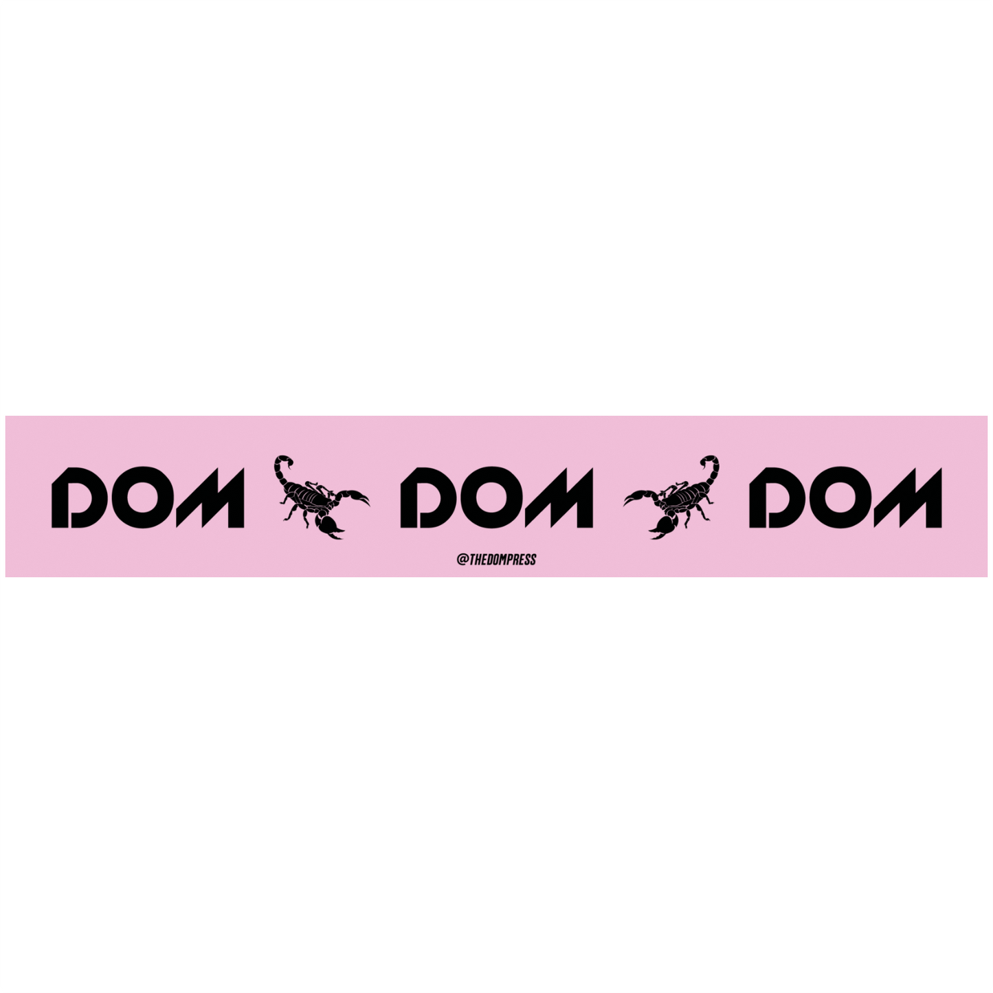 DOM SCORPION PINK STICKER